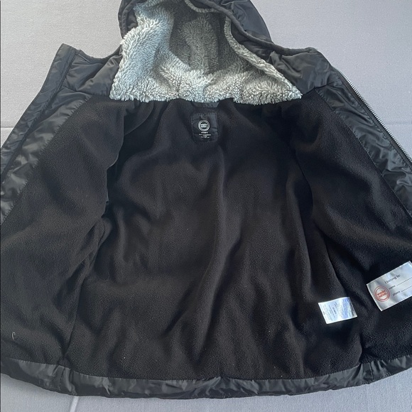 Black Fleece Puffer Jacket - Picture 4 of 7